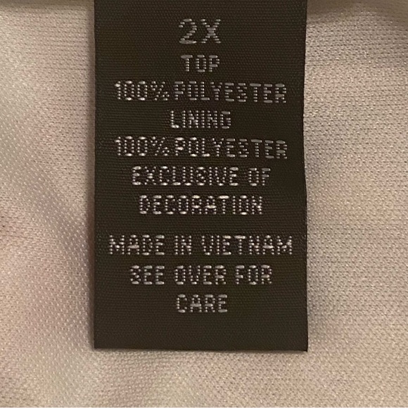 ALYX Womens Short Sleeve Blouse 2X - Picture 4 of 6